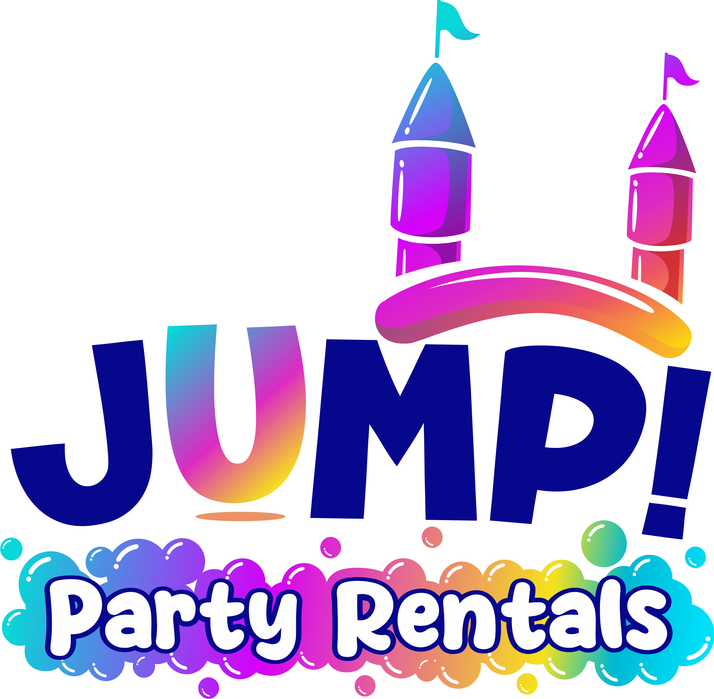 cropped JUMP Party Rentals png logo with castle Home